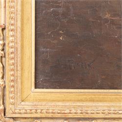 John Atkinson (Staithes Group 1863-1924): 'Mid Day Bait', oil on canvas signed, titled on plaque, also faintly inscribed verso 42.5cm x 53cm 