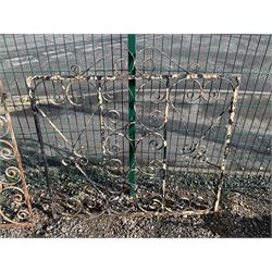 Pair of wrought iron driveway gates - THIS LOT IS TO BE COLLECTED BY APPOINTMENT FROM DUGGLEBY STORAGE, GREAT HILL, EASTFIELD, SCARBOROUGH, YO11 3TX