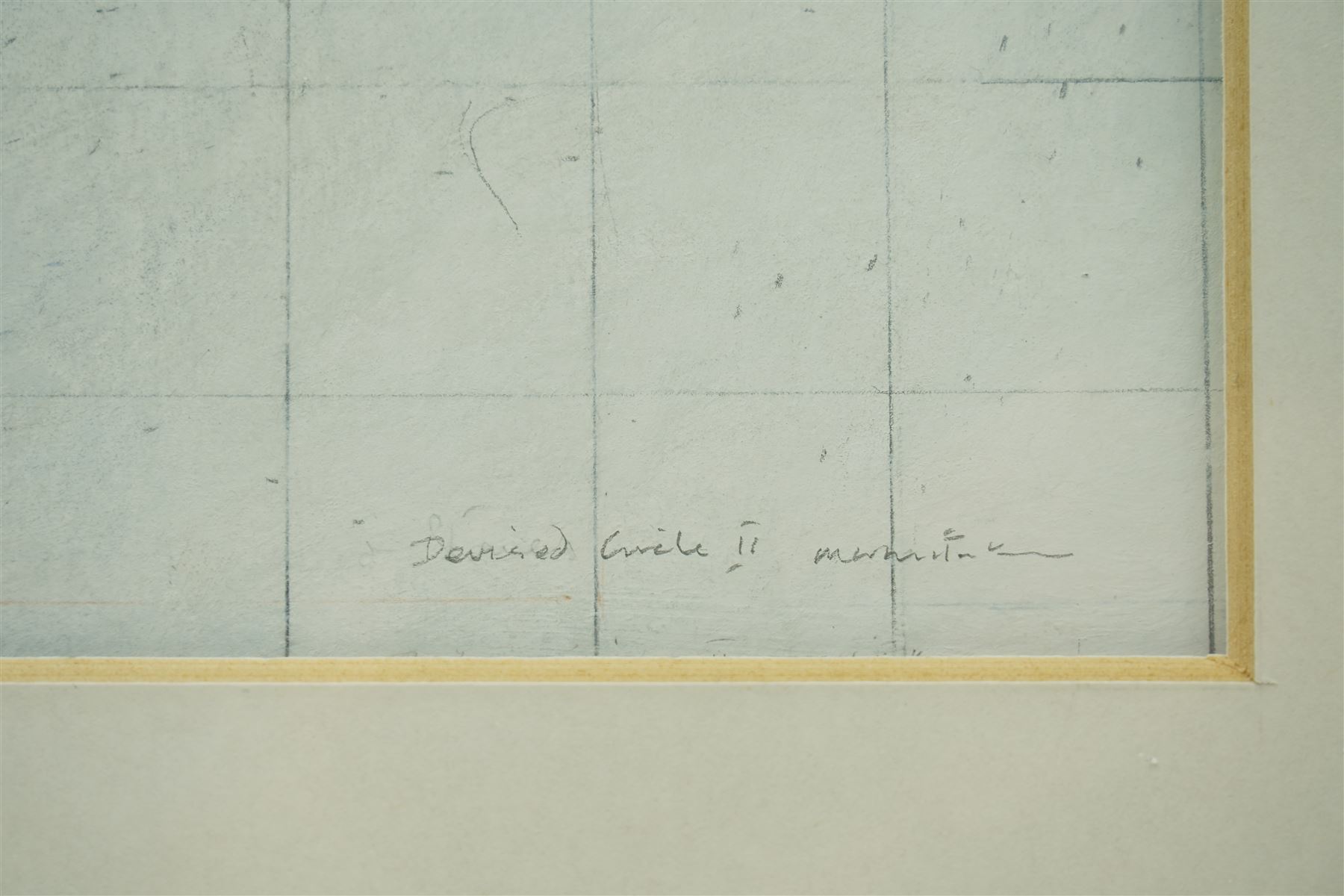 Malcolm Whittaker (British 1937-): 'Devised Circle', pencil and wash signed and titled, 40cm x 45cm 
