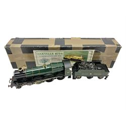 Oakville Kits '0' gauge - constructed and painted Great Western Star Class 4-6-0 locomotive 'Knight of the Golden Fleece' No.4016 and tender; in original kit box with paperwork