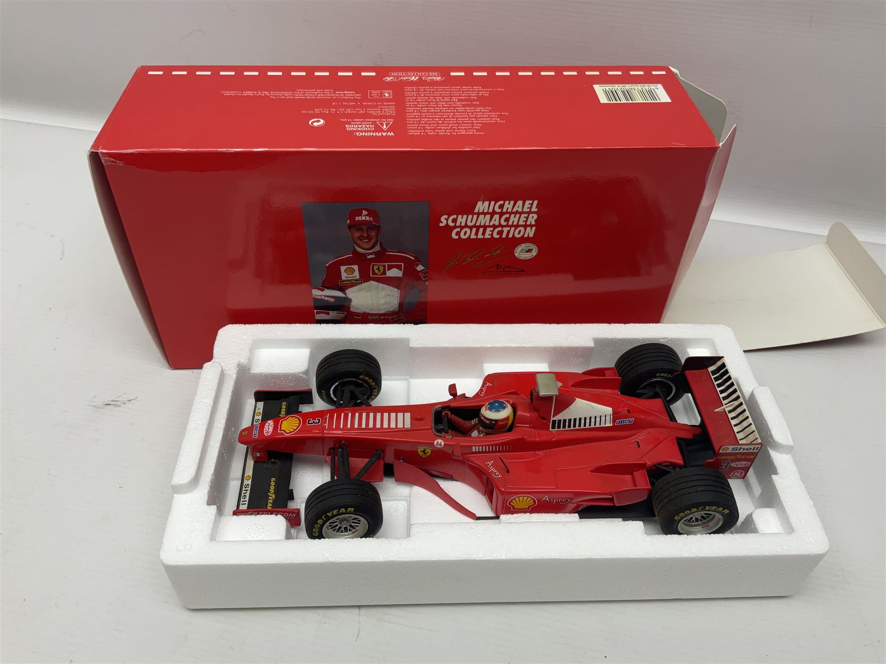 1996 Michael Schumacher Signed Scuderia Ferrari 1:18 Scale