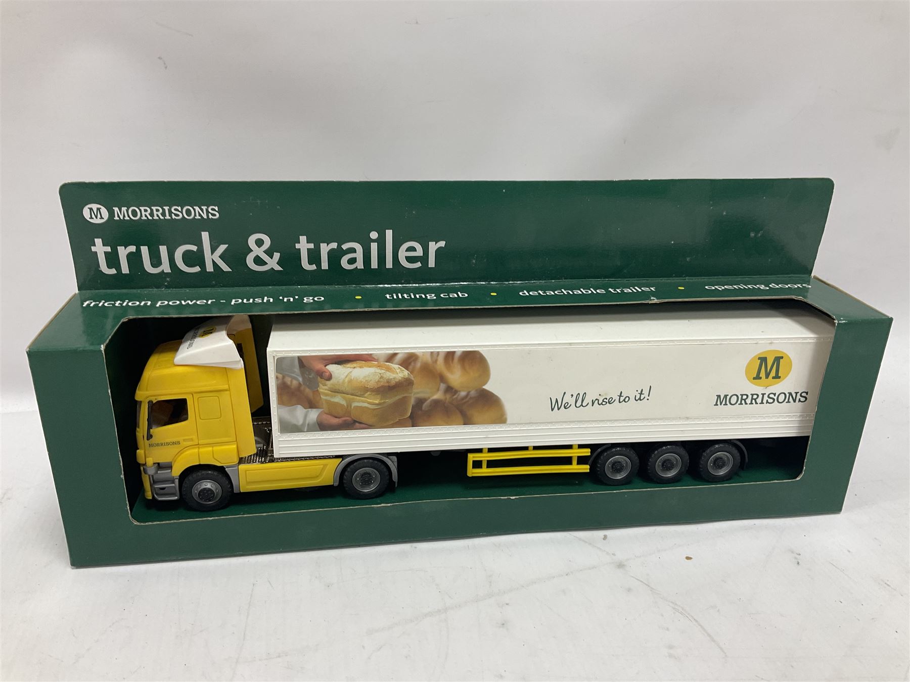 Corgi - nine limited edition die-cast heavy haulage tractor units including five Truckfest CC13223, CC13714, CC12817, CC12815 & CC13728; together with CC12214, CC12107, CC12904 & CC13210; and Morrisons promotional plastic delivery lorry; all boxed (10)