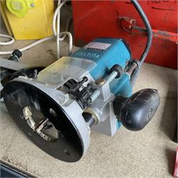 Makita 3612C router with Tayler Tools bits and transformer and Triton circular saw  - THIS LOT IS TO BE COLLECTED BY APPOINTMENT FROM DUGGLEBY STORAGE, GREAT HILL, EASTFIELD, SCARBOROUGH, YO11 3TX