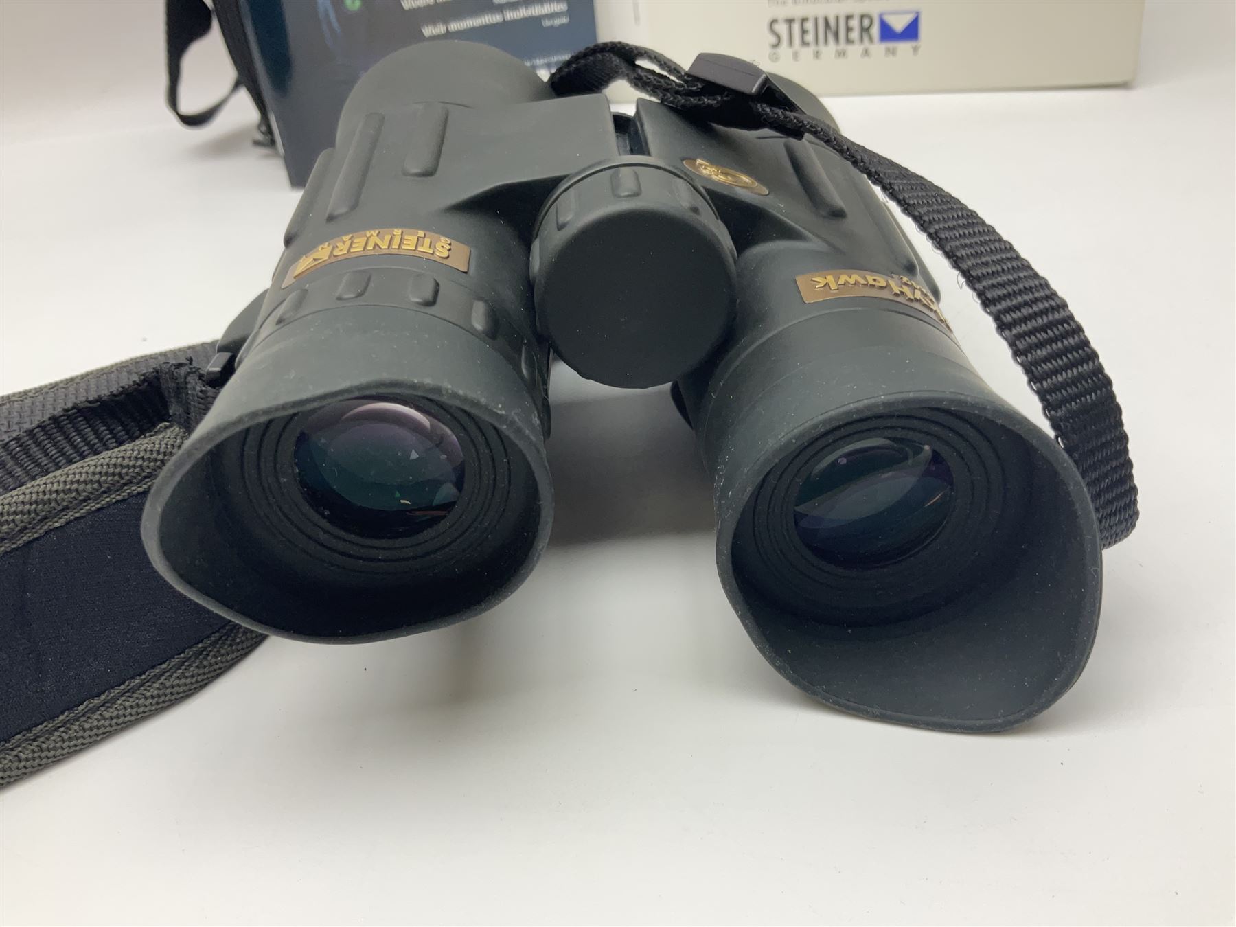 Steiner Germany Sky Hawk Pro binoculars, 8 x 42 with case, original box, instructions