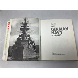 Seventeen books of maritime and naval interest including warship design and development, German Navy WW2, battleships, aircraft carriers etc
