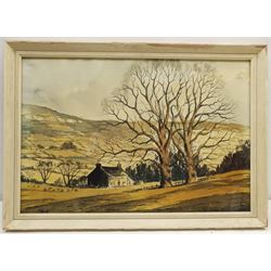 Jack Rigg (British 1927-): Yorkshire Dales Landscape, watercolour and ink signed 36cm x 54cm