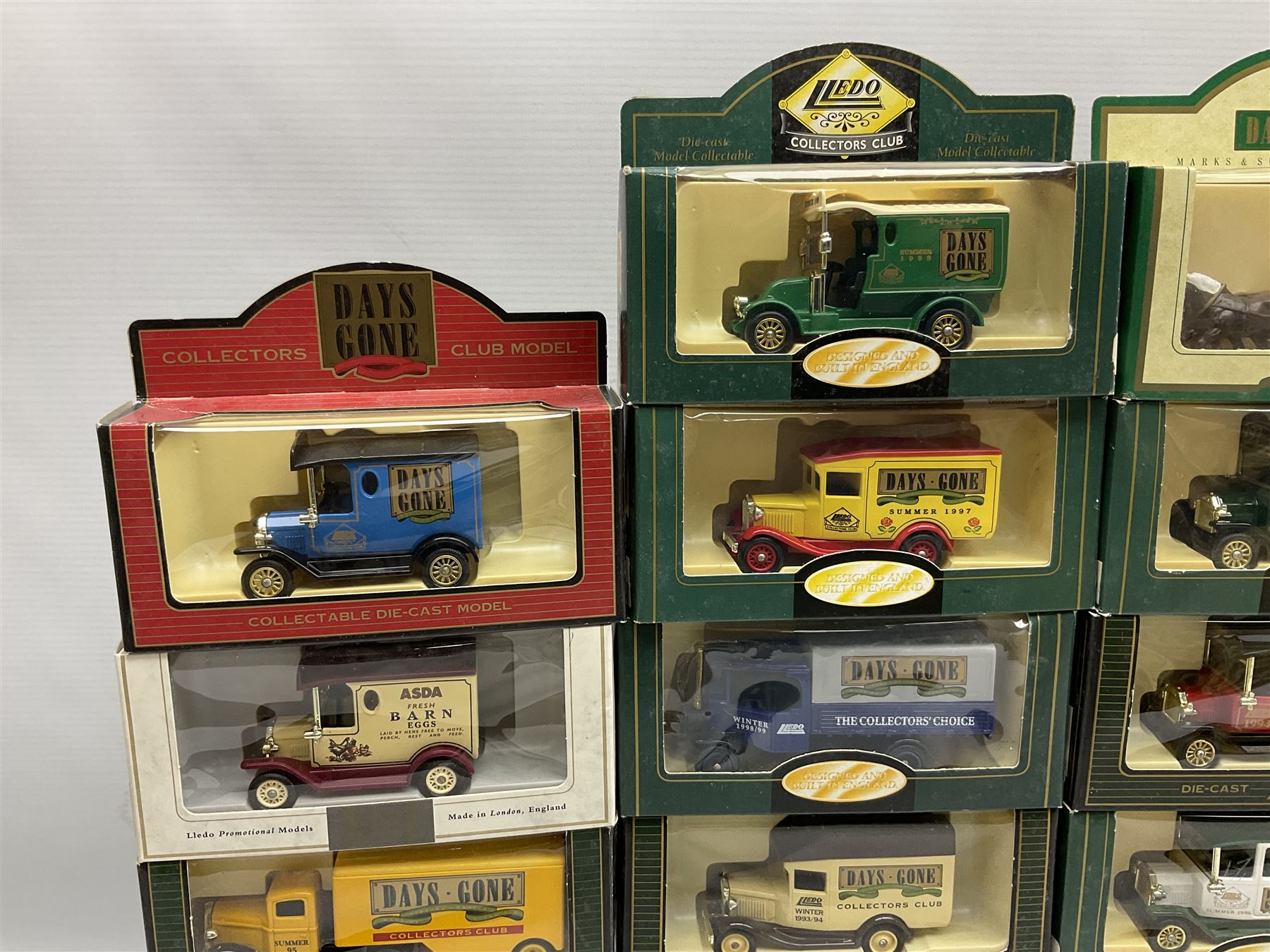 Collection of Days Gone/ Lledo die-cast models including thirty Lledo Promotional Models, seven Exclusive Edition and thirty-three Collectors Club models, all boxed (70)