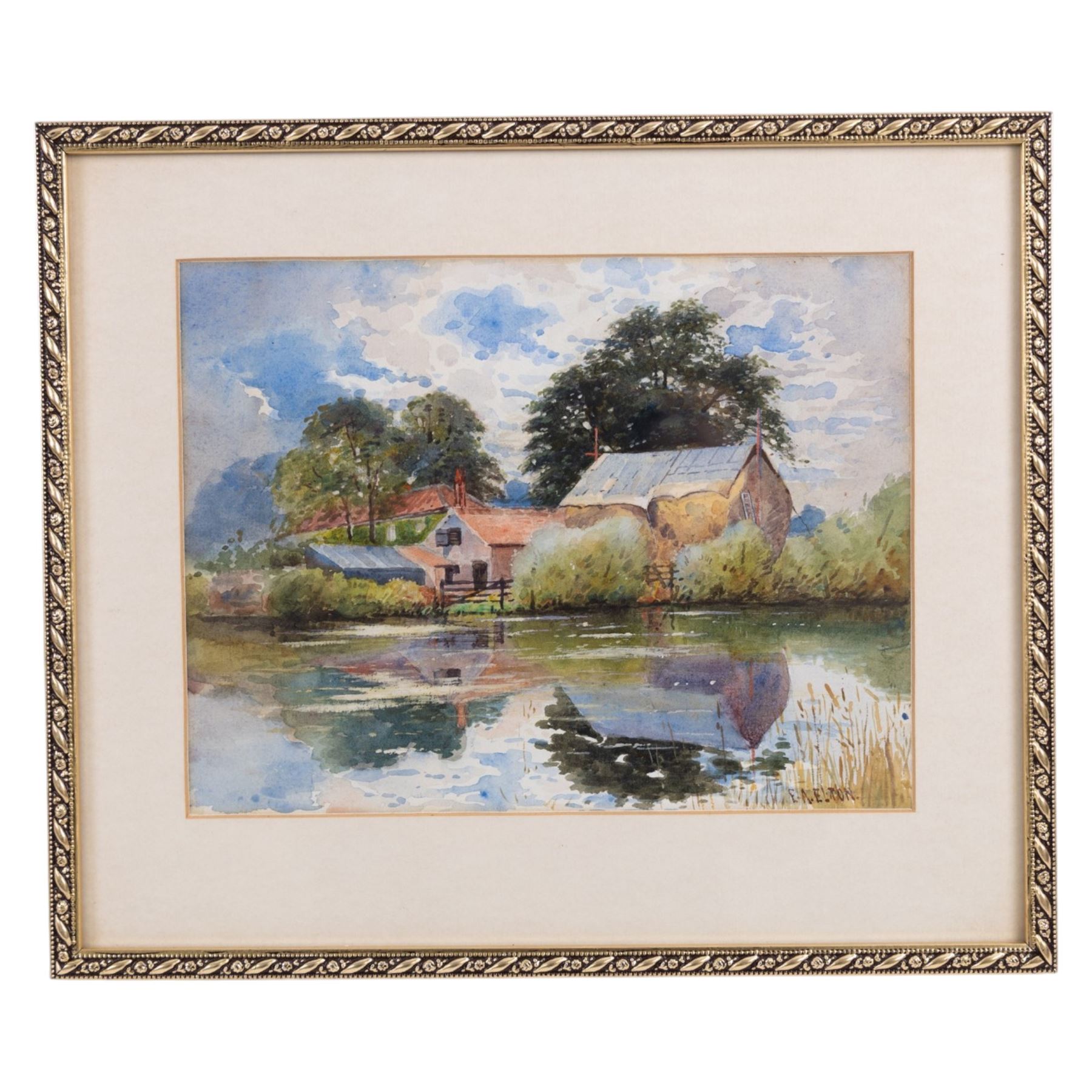 Collection of five 19th and early 20th century watercolours, variously signed, max 36cm x 50cm (6)