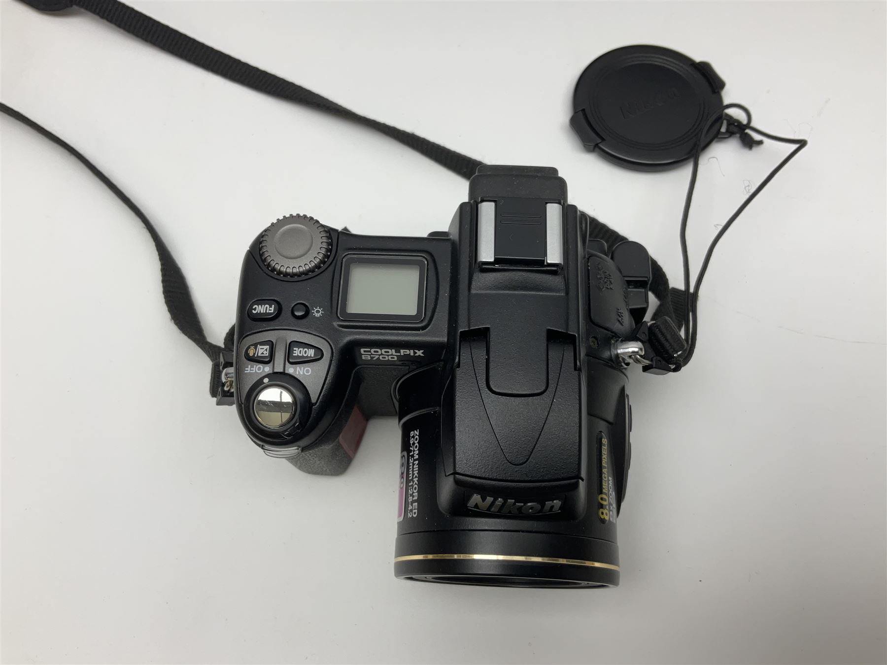 Nikon Coolpix 8700 camera body, serial no 3220838, with Zoom Nikkor Ed 8.9-71.2mm 1:2.8-4.2 lens, together with Canon digital video camcorder and other digital cameras and camera equipment