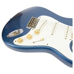 Tokai Springy Sound reissue electric guitar, in metallic blue finish, made in Japan serial no. 11126, contained within hard case, guitar L97cm