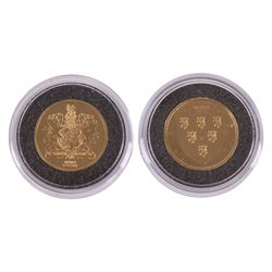 Two 'Kings and Queens of Great Britain Gold Edition' 22ct gold medallions, issued by The London Mint Office, with certificates