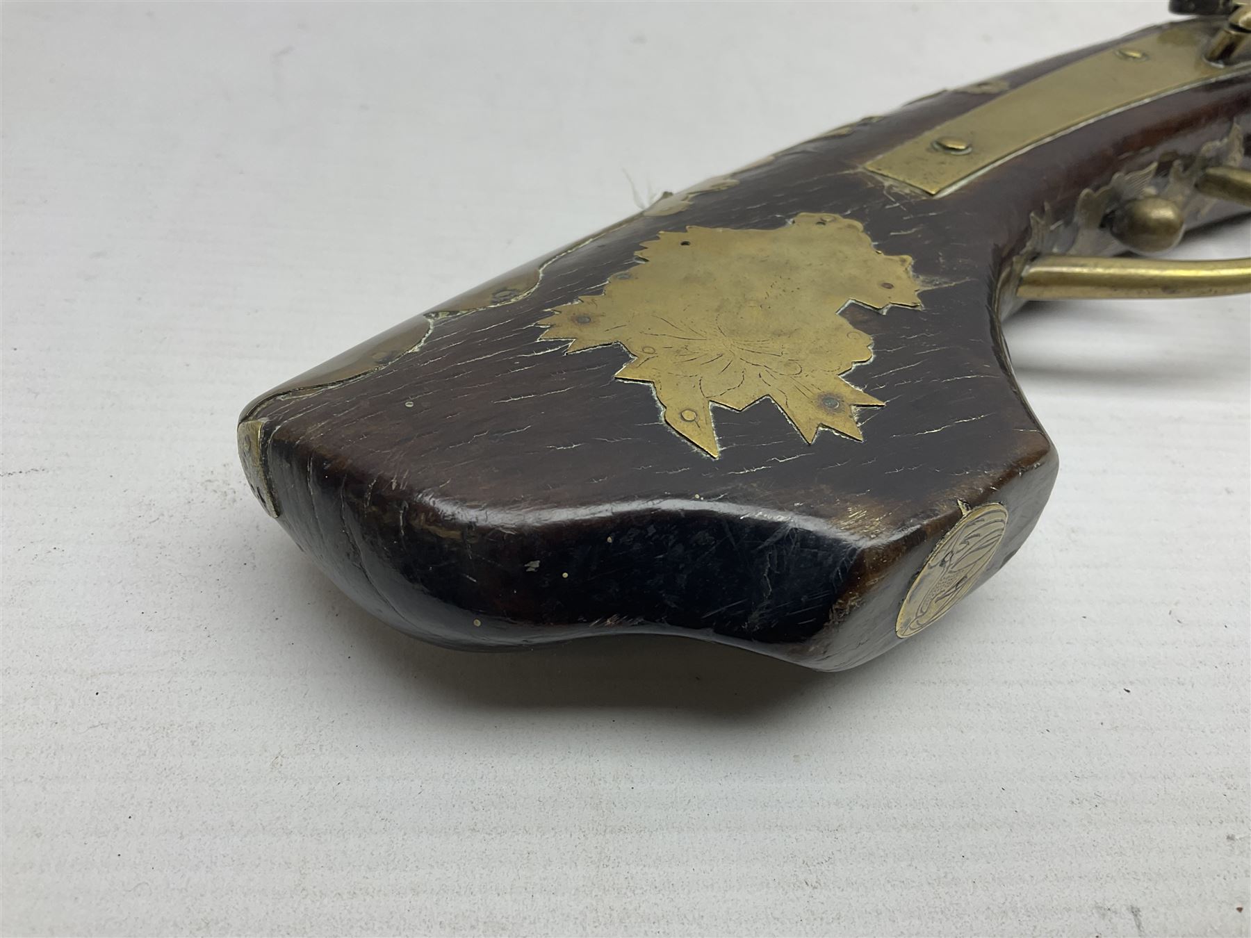 Japanese matchlock musket approximately .45 cal., Edo period (1603-1868), the 66cm(26