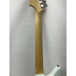Fender Jaguar electric guitar, American Custom Shop vintage re-issue, probably in seafoam green, with tremolo arm, serial no.V1317106, L101cm; in American G&G Fender fitted hard case with paperwork