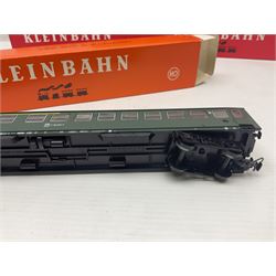 Kleinbahn HO gauge - thirteen passenger coaches - five 398 2.Klasse Eurofima Reisezugwagen; four OBB 387/1 D-Zugwagen; two 385 Schlafwagen; and two 370 Personenwagen 2 achsig; all boxed (13)