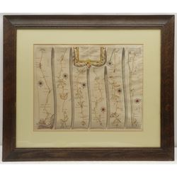 John Ogilby (British 1600-1676): 'The Road from London to Newhaven', engraved strip map with later hand colouring pub. 1675, 33cm x 46cm