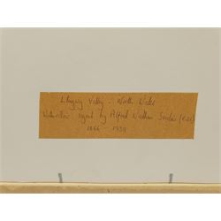 Alfred Wadham Sinclair (British/Australian 1866-1938): Llugwy Valley Wales, watercolour signed 23cm x 30cm