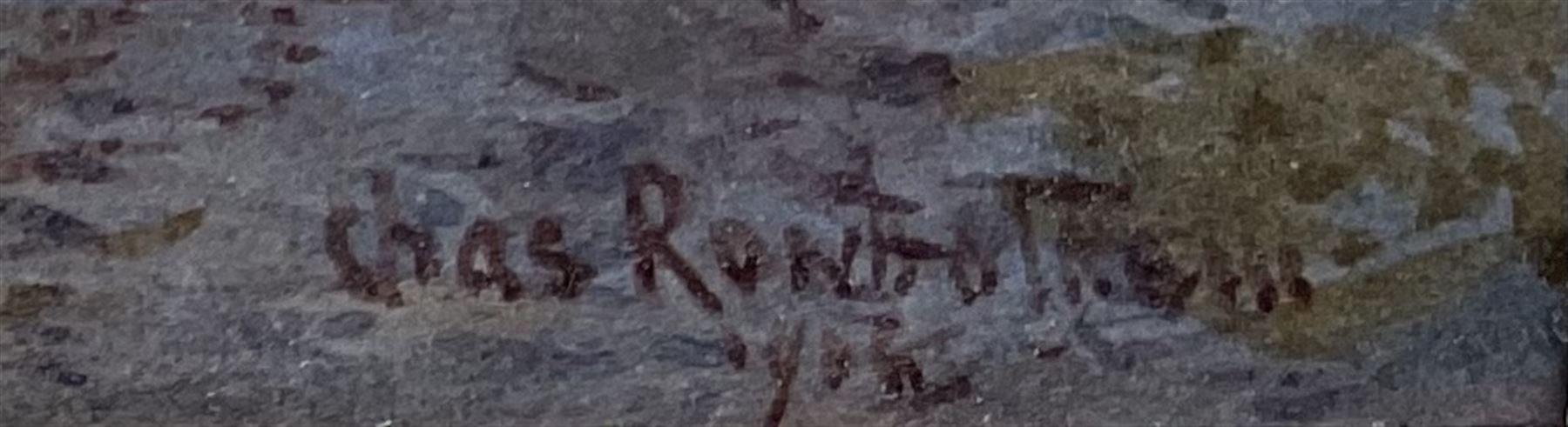 Thomas Charles Leeson Rowbotham (British 1823-1875):'Bolsena Italy', gouache and watercolour signed and dated 1853, 12cm x 18.5cm