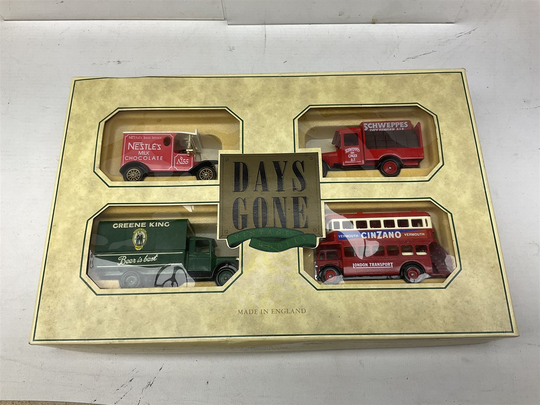 Various makers - forty-five modern die-cast models by Matchbox MOY, Days Gone, Lledo, Corgi etc including single models and sets, 1977 Silver Jubilee State Landau, commercial and promotional vehicles, passenger coach and horses, RAF etc; all boxed (45)