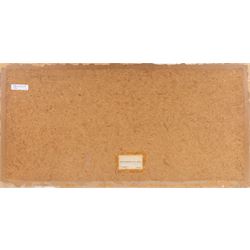 James Hardaker (British 1901-1991): Dales Landscape, oil on board signed 40cm x 81cm (unframed)