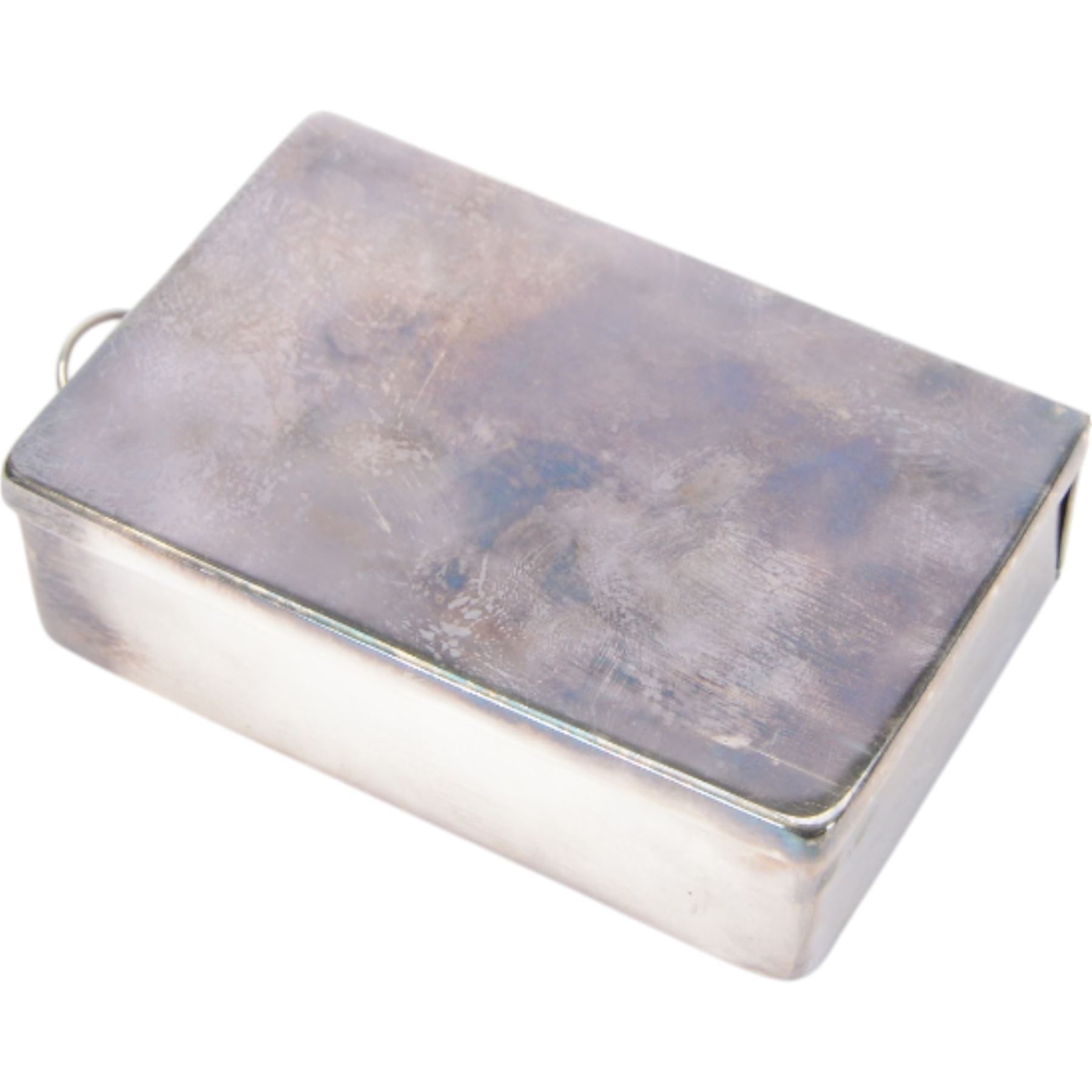 Hunting silver mounted spirit flask, hallmarked and silver plated sandwich tin enclosed within a leather case, stamped Vickery, Regent, H14cm 