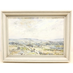 William B Dealtry (British 1915-2007): Moorland Landscape, oil on board unsigned 20cm x 30cm