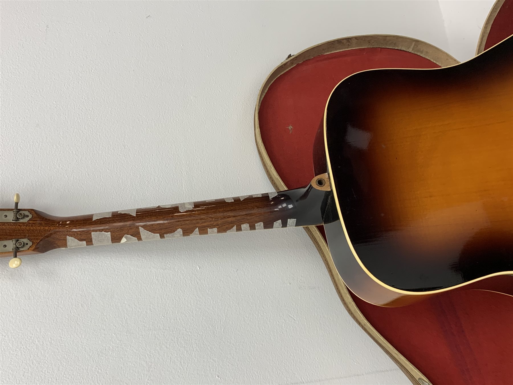 Levin LM 26 acoustic guitar, with carrying case. Provenance: This Guitar was on the INXS Dirty Honeymoon Tour 1994 