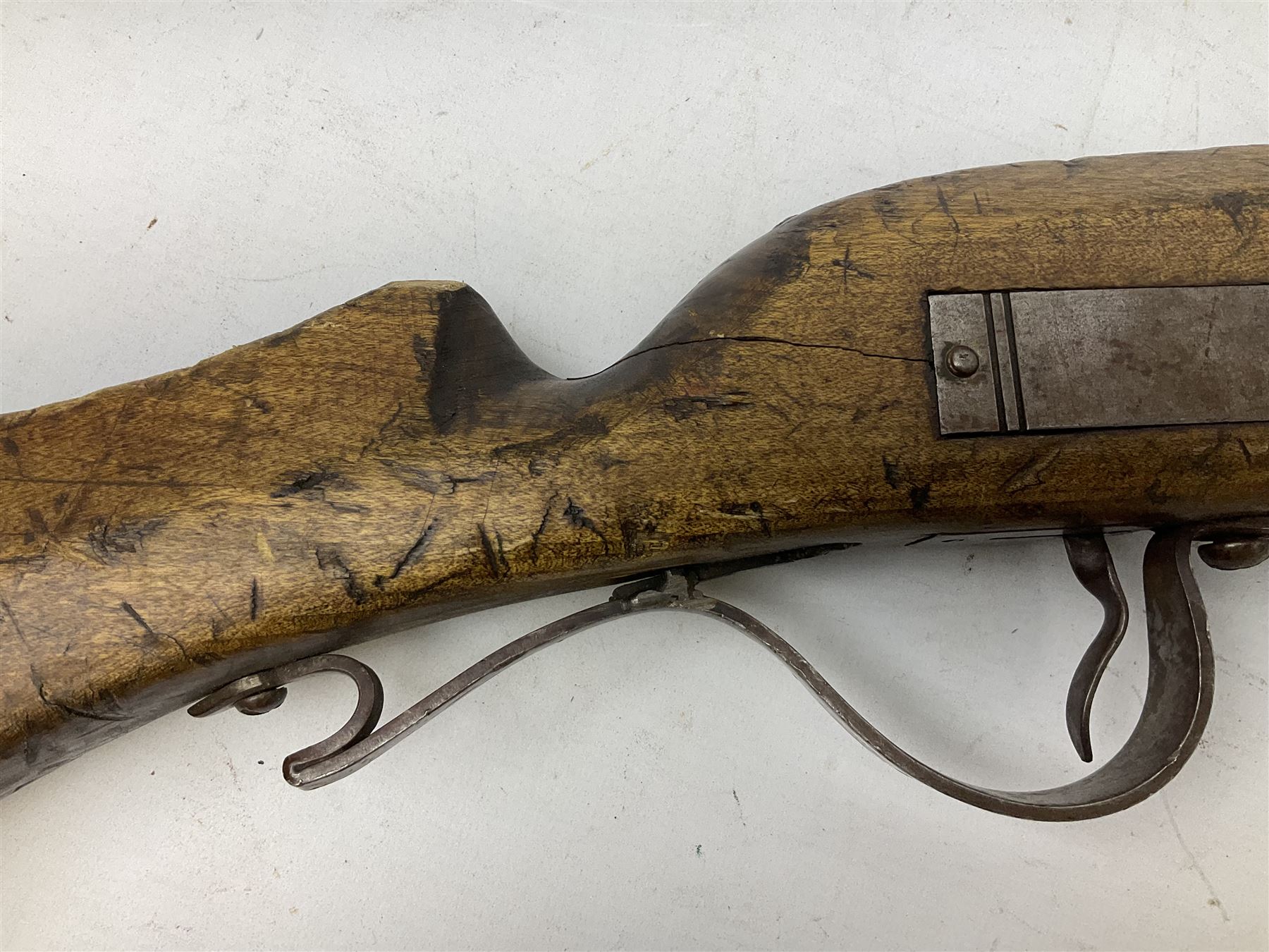 SHOTGUN CERTIFICATE REQUIRED - Modern 20-bore matchlock muzzle loading Civil War type musket, with 92.5cm(36