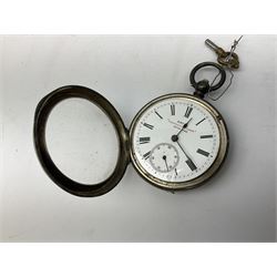 Silver cased pocket watch, hallmarked, the dial marked Kay's ''Perfection Lever'' Swiss Made