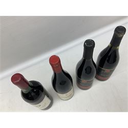 Mixed red wines including two bottles Domaine De Font-Sane, 750ml, 13.5% vol, one bearing 1992 to label, Vina Amezola, 1990, rioja, 75cl, 12.5% vol, Louis Latour, 1993, Santenay, 75cl, 13.5% vol, etc (9)