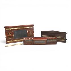 Snooker and Billiard accessories including a Thurston & Co Ltd snooker scoreboard, and Bur...