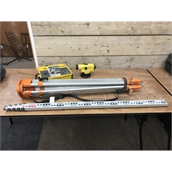 Leica Runner 20 with aluminium tripod and staff