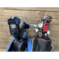 Two sets of golf clubs maruman and adidas