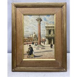 William Vines Holt Cobbett (British 19th/20th century): Outside St Mark's Square - Venice, watercolour signed and dated 1897, 28cm x 19cm
