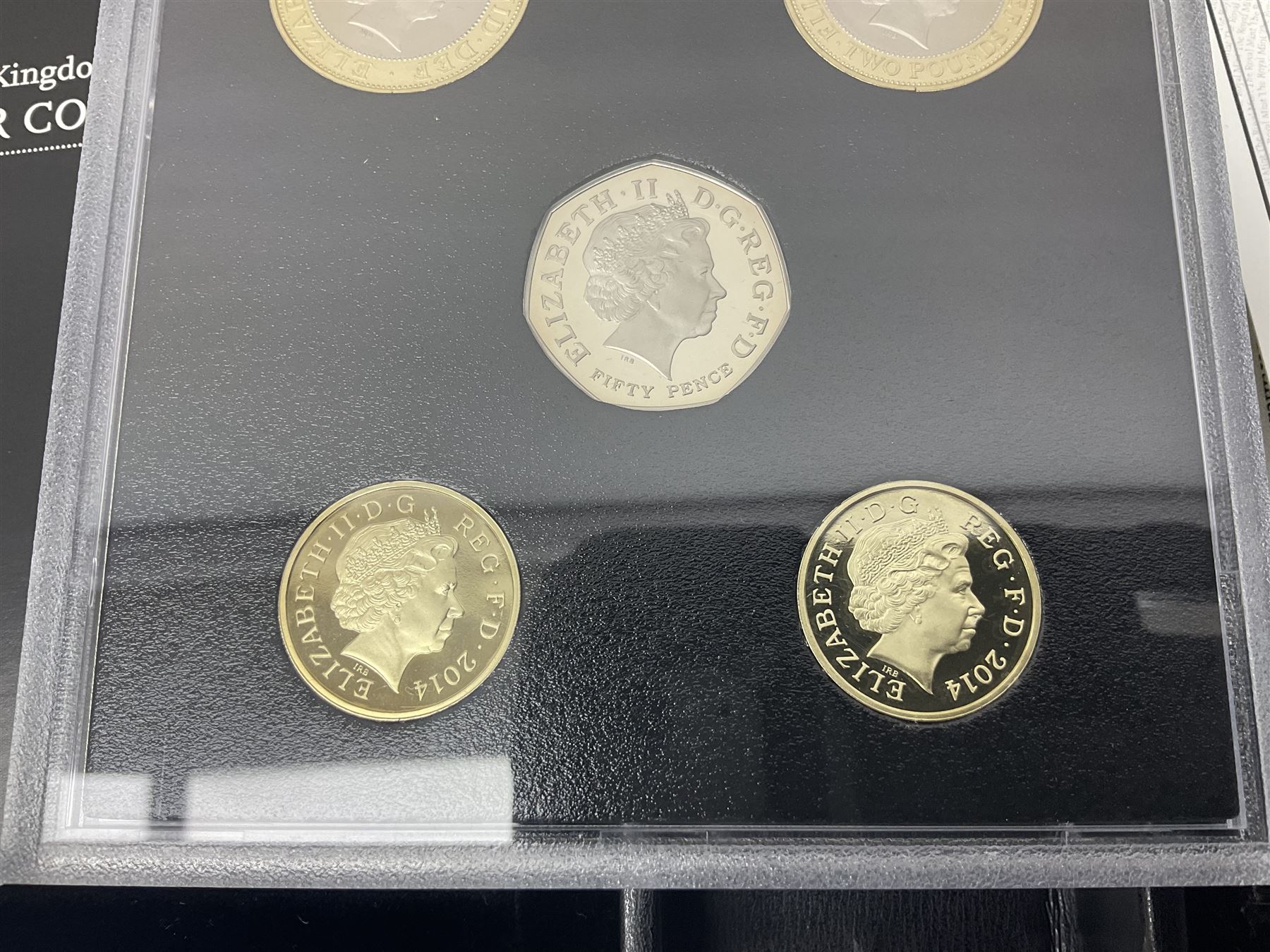 The Royal Mint United Kingdom 2014 proof coin set collector edition, cased with certificate