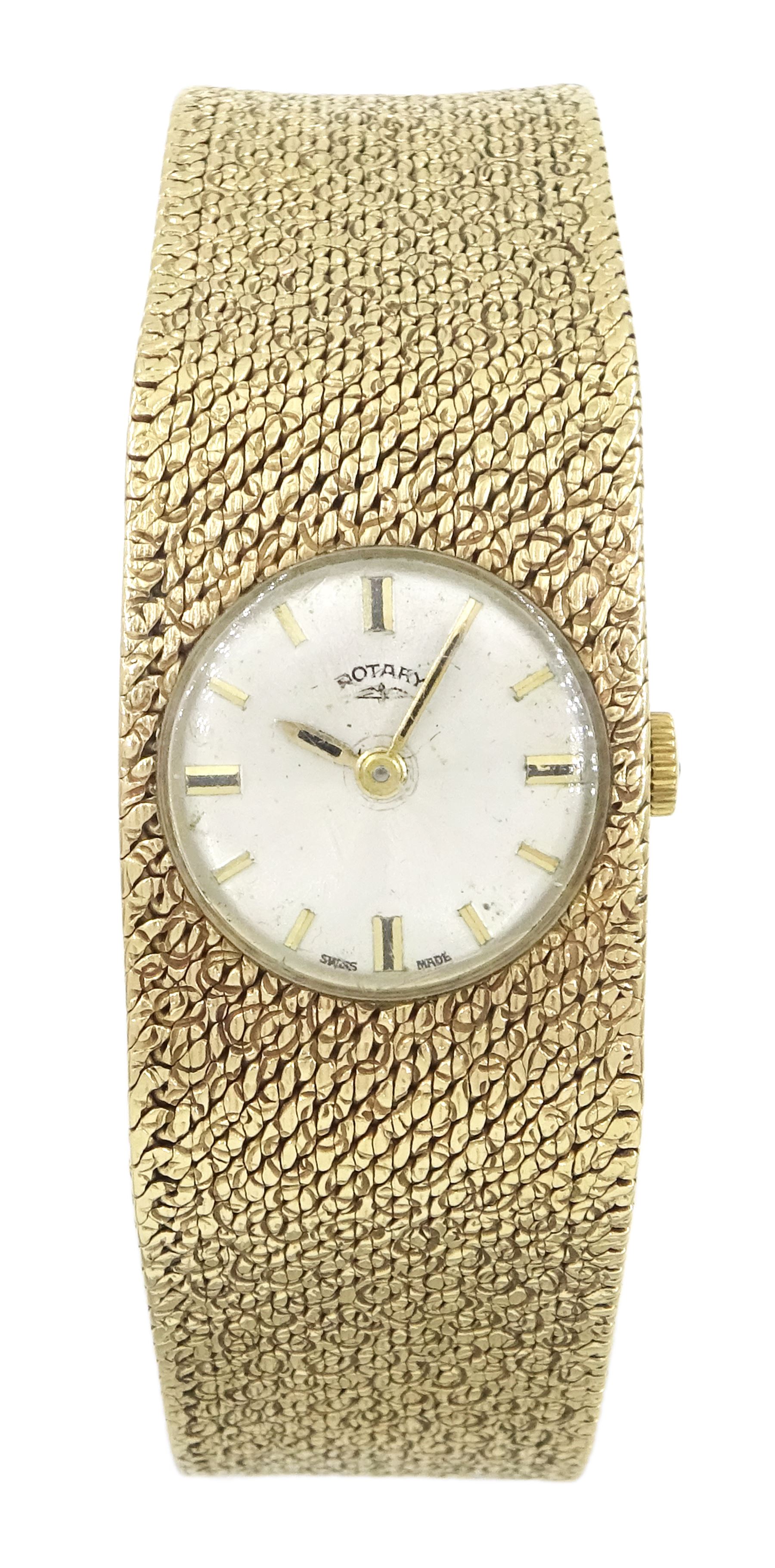 Rotary ladies 9ct gold manual wind wristwatch, London 1970