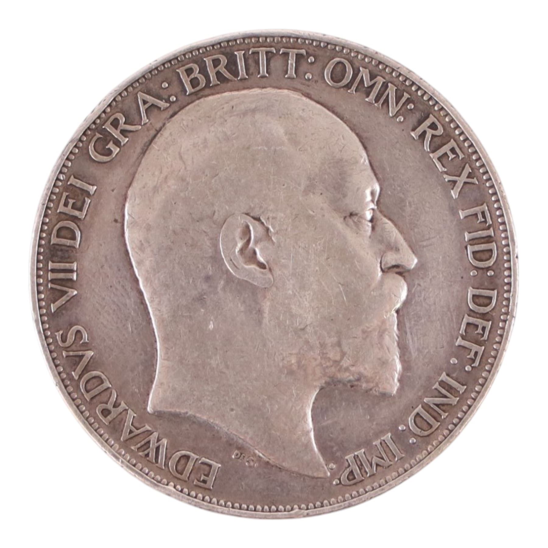 King Edward VII 1902 silver one crown coin