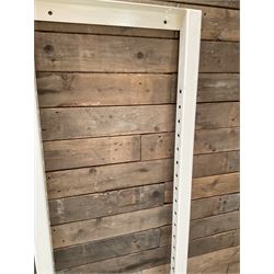 Commercial wall hanging rug display rack