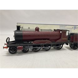 DJH Models - two ‘00’ gauge kit built model railway locomotives and tenders comprising K37 Highland Railway/LMS Castle 4-6-0 no.14685 in LMS crimson and K38 BR/WD 2-8-0 no.90124 in BR black; in original boxes 