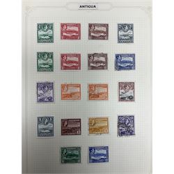 Antigua Queen Victoria and later stamps, including War stamp overprints etc and Bahamas Queen Victoria and later stamps, including Crown Colony, War Charity and other overprints etc, housed on pages