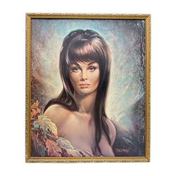 After Joseph Henry Lynch (British 1911-1989): 'Autumn Leaves', vintage colour print 