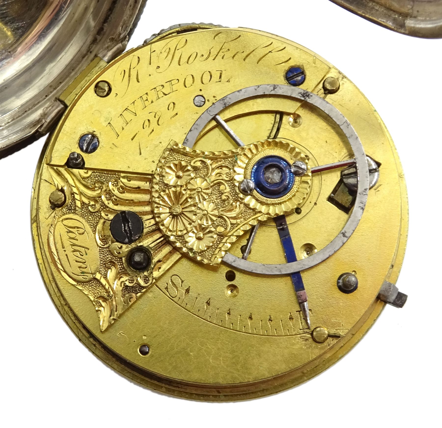 George IV silver open face rack lever fusee pocket watch by Robert
