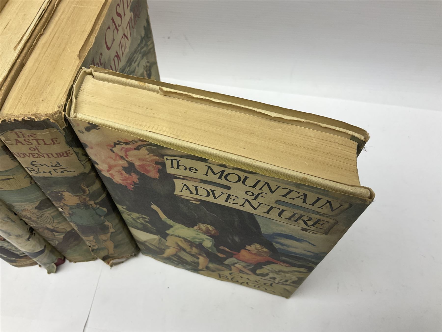 Enid Blyton; The Adventure Series, complete set of the eight children's mystery novels, all in original pictorial cloth