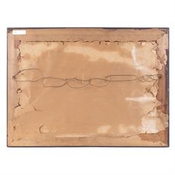 Lester Sutcliffe (British 1848-1933): Ships Landed and Ships at Sea, pair monochrome pastel and watercolours signed 35.5cm x 53cm