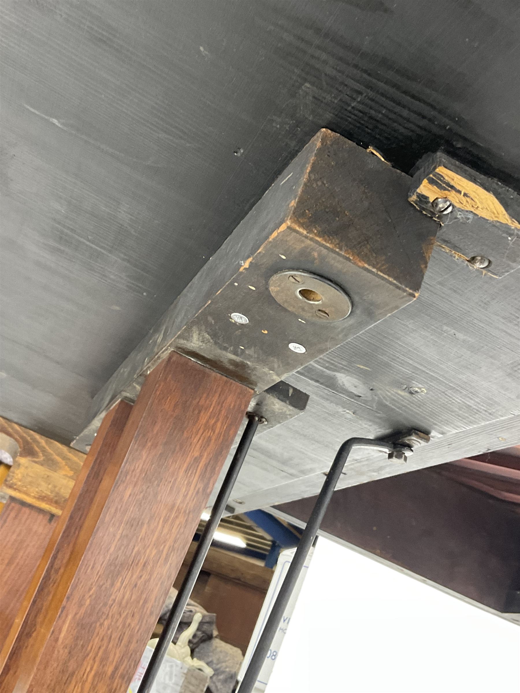  Antonin Petrof - Walnut overstrung baby grand piano, 7 0catve 85 key compass with original strings, tuning pins, damper felts and hammer heads, with roller keyboard action and iron frame, sustaining and una-corda pedals, sliding open lattice music desk, supported on square tapering legs with brass cups and castors, with inner ebonised key fall and ivorine label inscribed 'Supplied by Harrods, London'.