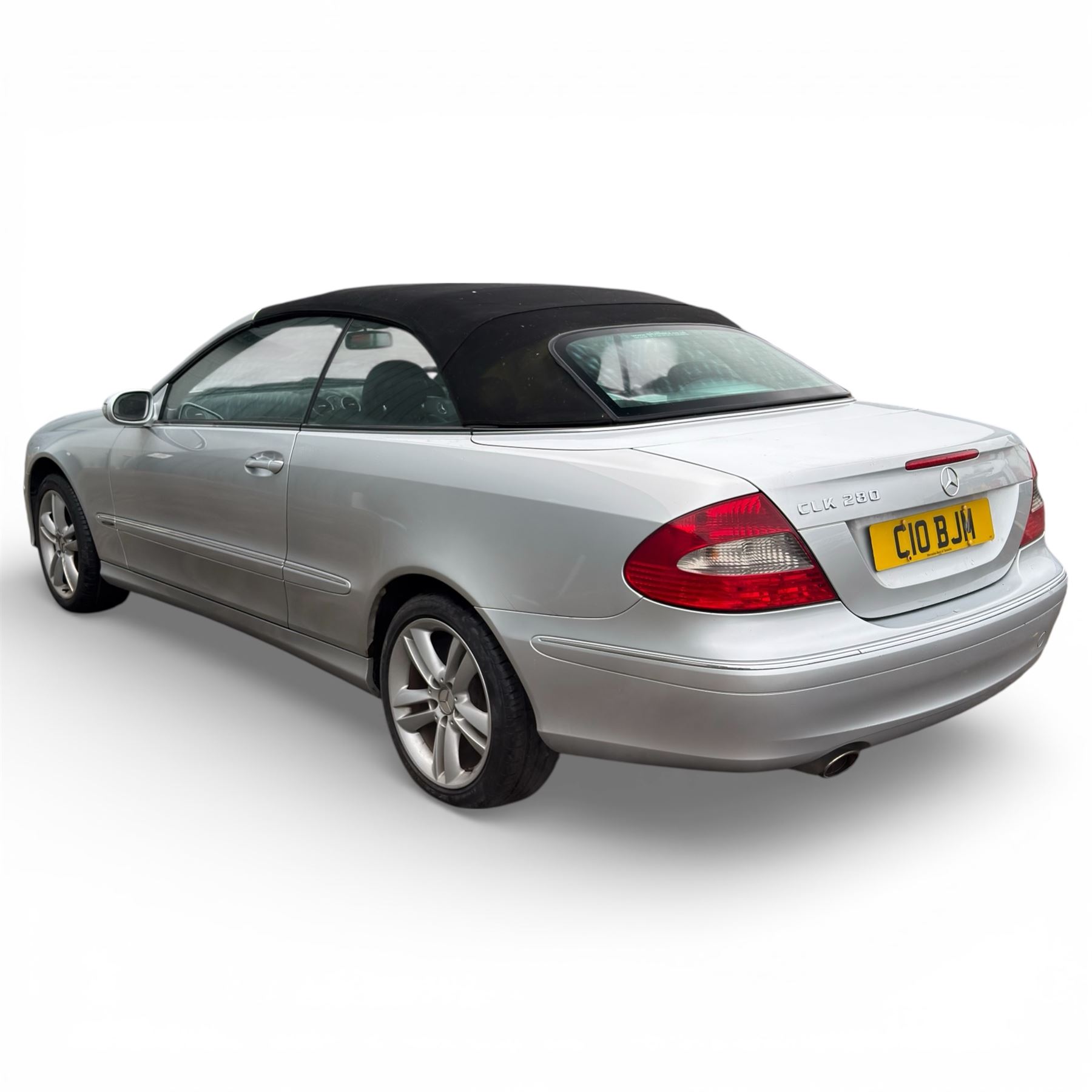 Mercedes-Benz CLK Cabriolet 280 Avantgarde, 3 Litre petrol, automatic, 2006, 2dr, 74500 Miles, convertible, silver, (C10 BJM)