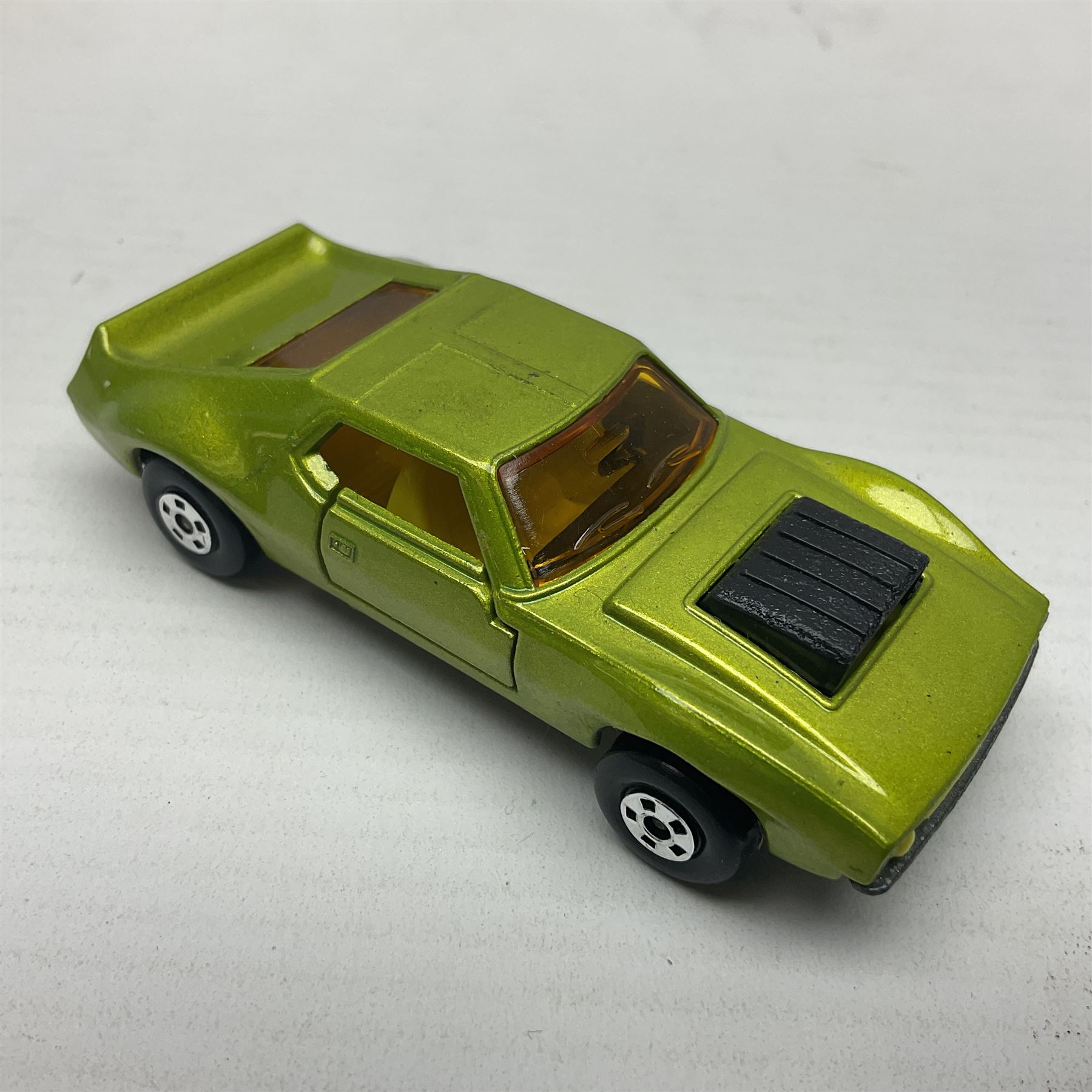 Matchbox 1-75 Series 'Superfast' ex-shop stock - eight models comprising 9e AMX Javelin, 13e Baja Buggy, 14d Iso Grifo, 19e Road Dragster, 22d Freeman Intercity Commuter, 23e Volkswagen Camper, 27e Lamborghini Countach and 29d Racing Mini; all boxed (8)