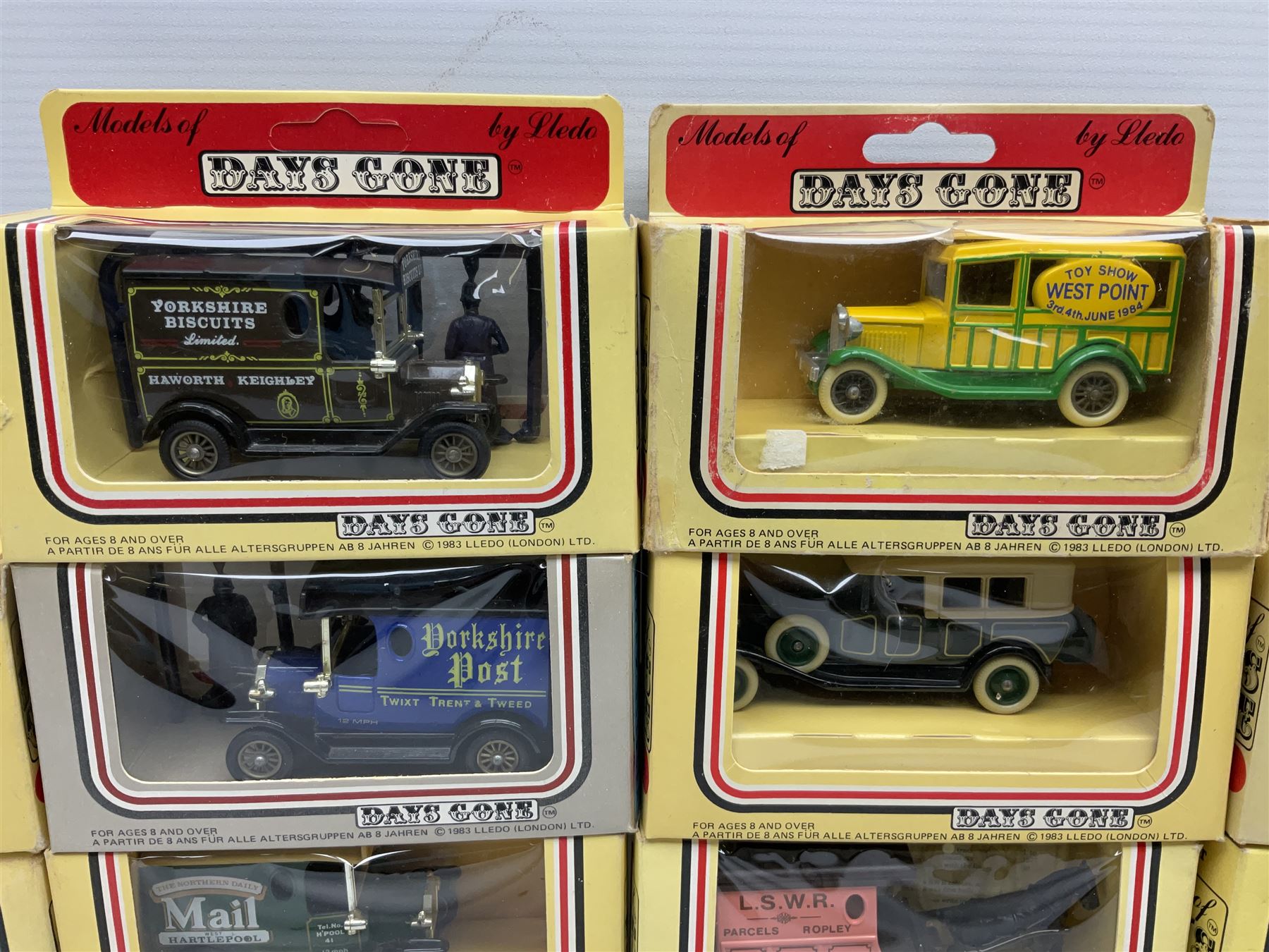 Fifty-two 1980's Days Gone/ Lledo die-cast models including Horse and Carts, all boxed (52)