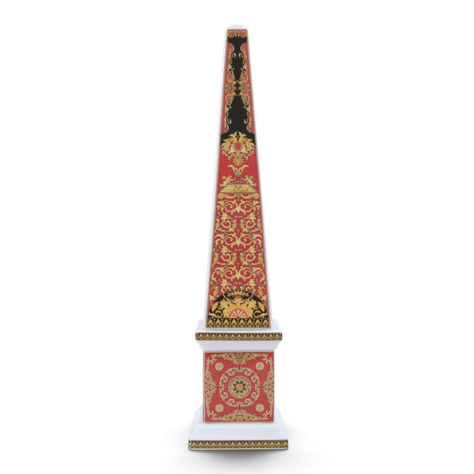 Rosenthal for Versace Medusa obelisk, H38cm