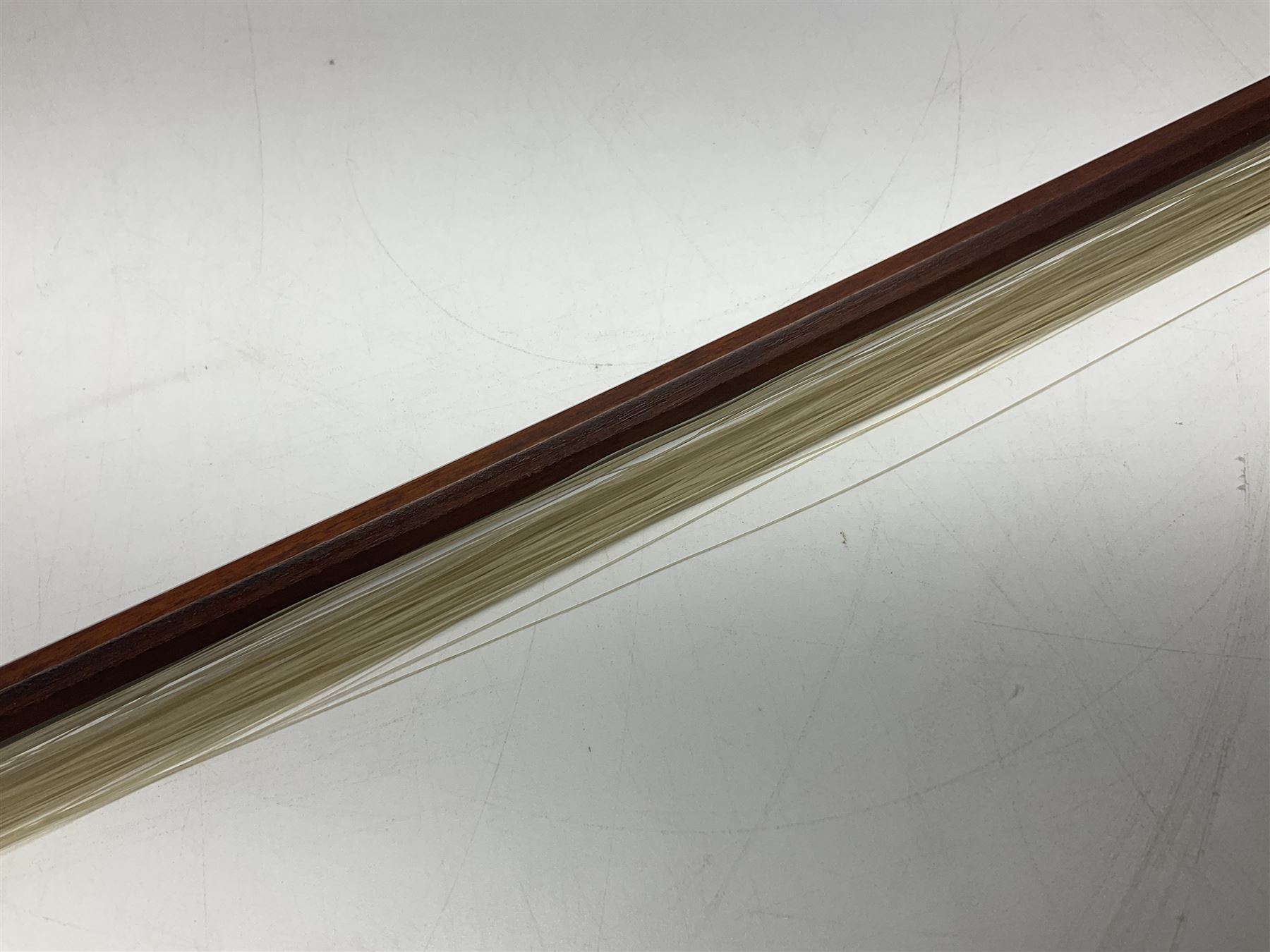 German nickel mounted pernambuco violin bow L74cm
