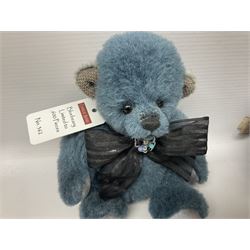 Four limited edition Charlie Bears, comprising Thimble 183/1200, Tadpole 163/600, Bluebeary 362/600, and Dewbeary 173/600, each designed by Isabelle Lee, from the Minimo Collection, all with tags 